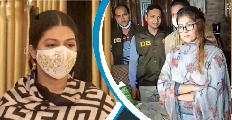 রিমান্ড শেষে আদালতে মডেল পিয়াসা ও মৌ