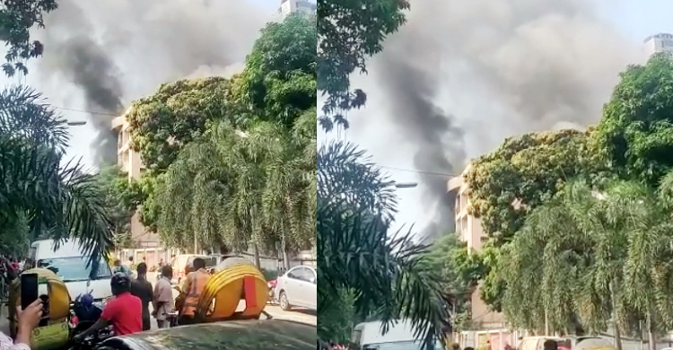 গুলশানে ছয়তলা ভবনে অগ্নিকাণ্ডে আহত ৭