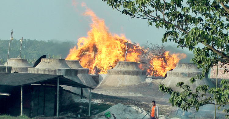 ঝিনাইদহে ছাই কারখানায় ভয়াবহ আগুন, ফায়ারম্যান আহত