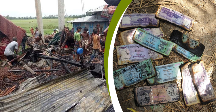 সন্দ্বীপে বসতবাড়িসহ আগুনে পুড়ল নগদ ৬ লাখ টাকা