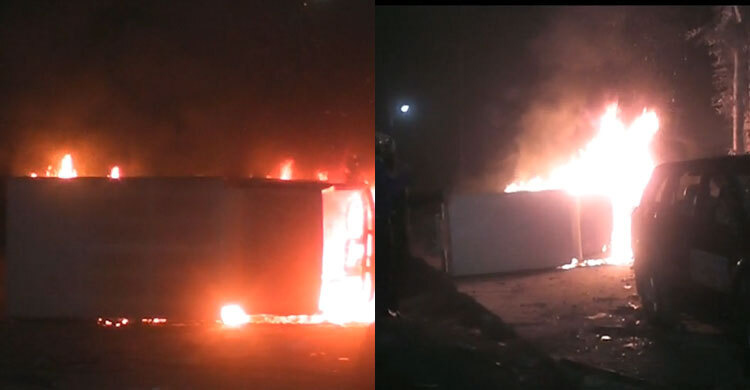 গাইবান্ধায় পুলিশ-র‍্যাবের সঙ্গে এলাকাবাসীর সংঘর্ষ