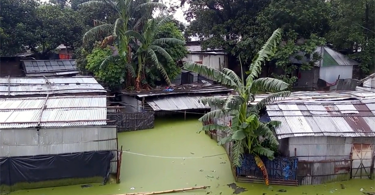 ঠাকুরগাঁওয়ে টাঙ্গন নদীর পানি বেড়ে নিম্নাঞ্চল প্লাবিত