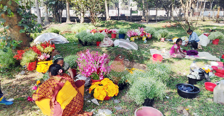 ফুলের বাজার চড়া: পাইকারিতে একটি গোলাপ ৩০ টাকা