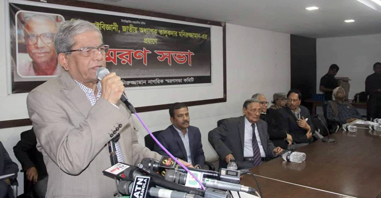কেউ ভিন্নমত পোষণ করলেই নিস্তব্ধ করে দেয়া হচ্ছে : ফখরুল
