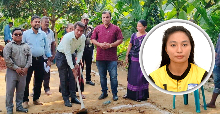 সাড়ে ১০ লাখ টাকায় নির্মিত হচ্ছে রুপনা চাকমার ঘর