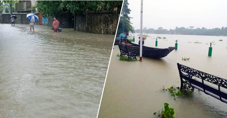 সুনামগঞ্জে বিপৎসীমার উপরে সুরমার পানি, বন্যার শঙ্কা