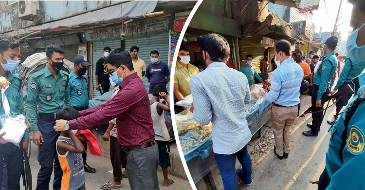 কঠোর লকডাউনের প্রথম দিনে চট্টগ্রামে অভিযান-জরিমানা