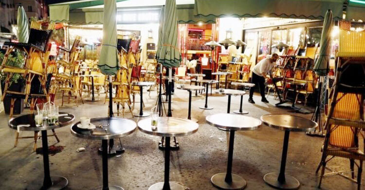 Coronavirus: Empty streets in France as curfew enforced