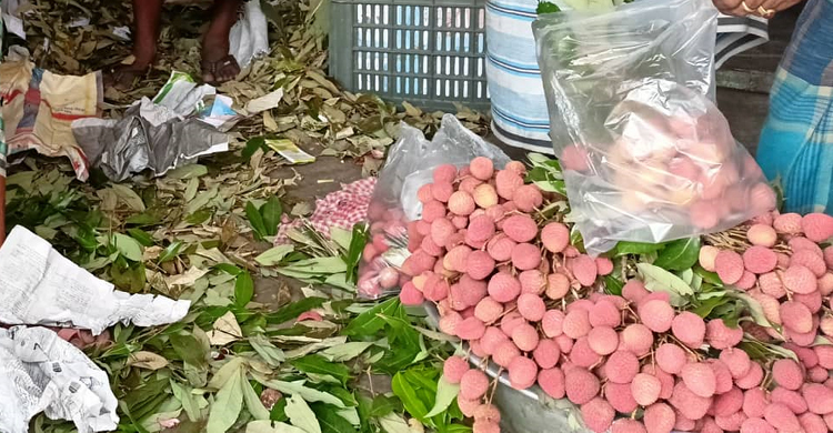 বাদামতলী পাইকারি বাজারে জমছে আম-লিচুর বেচাকেনা