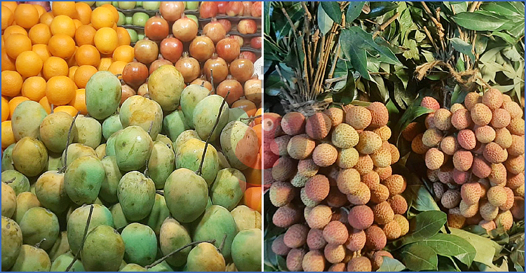 মৌসুমের আগেই বাজারে আম-লিচু, দামও চড়া