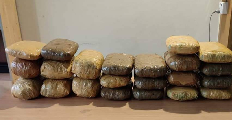 ব্রাহ্মণবাড়িয়া থেকে গাঁজা এনে ঢাকায় বিক্রির সময় ধরা