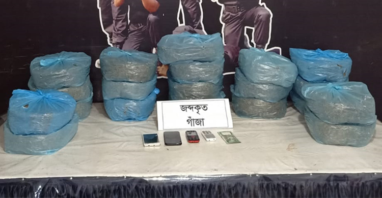 ৩৯ কেজি গাঁজাসহ তিন মাদক ব্যবসায়ী আটক