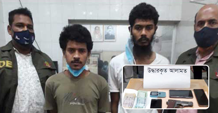 বিদেশি পিস্তল-গুলিসহ গ্রেফতার জেএমবির দুই সদস্য রিমান্ডে