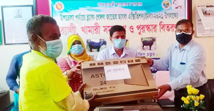 ছাগল দেখিয়ে পুরস্কার পেলেন ২৪ ইঞ্চি এলইডি টিভি