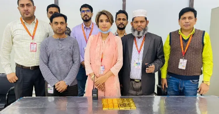 সিঙ্গাপুর থেকে আসা বিমানের ফ্লাইটে মিললো ১২ কেজি সোনা