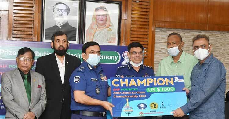 এশিয়ান জোনাল দাবা চ্যাম্পিয়নশিপের পুরস্কার বিতরণ