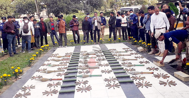 সাতছড়ি উদ্যান থেকে বিপুল পরিমাণ গোলাবারুদ উদ্ধার