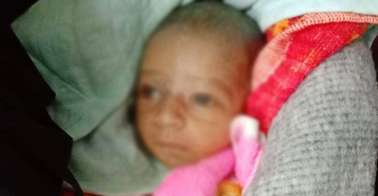 ধানক্ষেত থেকে জীবিত নবজাতক উদ্ধার