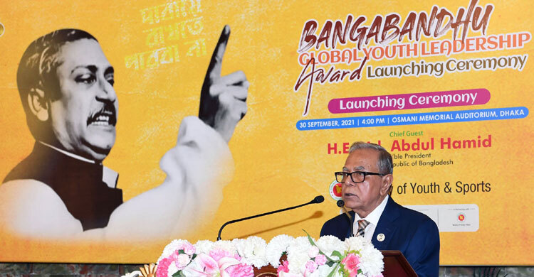 President urges global youths to take lesson from Bangabandhu’s ideals