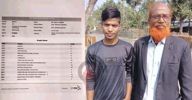 এসএসসি পাস করলেন ৫৪ বছরের আব্দুল হান্নান