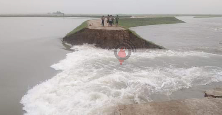 এবার ভাঙলো সুনামগঞ্জের মাউতির বাঁধ