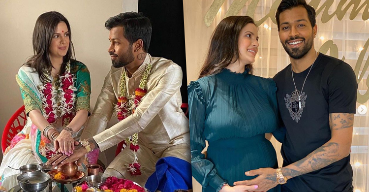 লকডাউনে বিয়ে, সন্তানসম্ভবা পান্ডিয়ার স্ত্রী