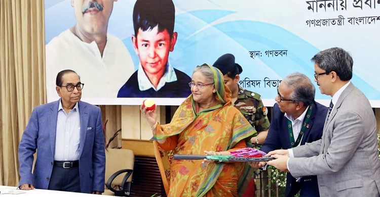 শেখ রাসেল টেনিস টুর্নামেন্ট উদ্বোধন করলেন প্রধানমন্ত্রী