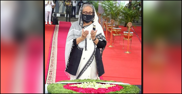 PM pays homage to Bangabandhu on his martyrdom anniversary