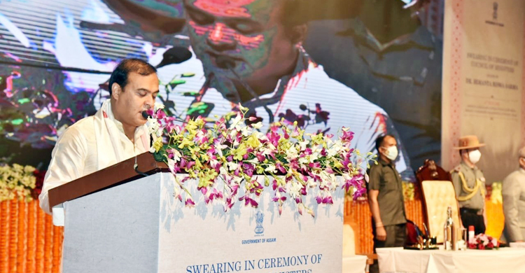 আসামের মুখ্যমন্ত্রী হিসেবে শপথ নিলেন হেমন্ত বিশ্ব শর্মা