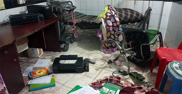 সোনারগাঁয়ে ডায়াগনস্টিক সেন্টারে হামলা, স্ত্রীসহ মালিক আহত