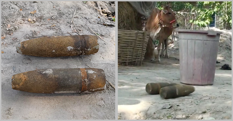 ধানের জমিতে মিললো মুক্তিযুদ্ধকালীন মর্টারশেল