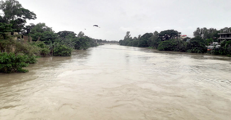 হবিগঞ্জে খোয়াই নদীর পানি বিপৎসীমার ওপরে, রাতে আরও বাড়ার শঙ্কা