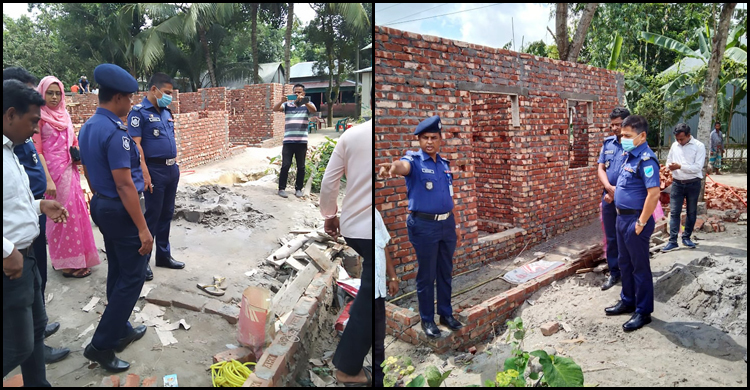 প্রধানমন্ত্রীর উপহারের ঘরের পিলার ভেঙে দিয়েছে দুর্বৃত্তরা