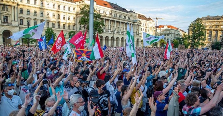 Thousands protest in Hungary against planned Chinese university campus