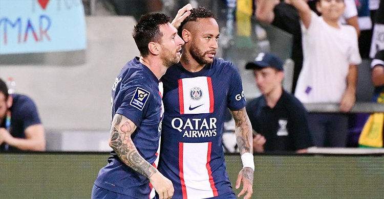 মেসি-নেইমারের গোলে চ্যাম্পিয়ন পিএসজি