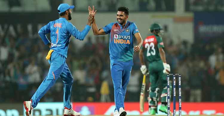 টাইগারদের গুঁড়িয়ে চাহারের বিশ্ব রেকর্ড