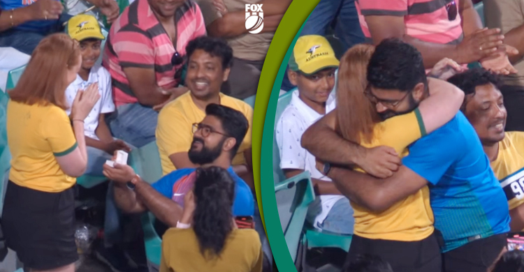 গ্যালারিতে ভারতীয় সমর্থকের বিয়ের প্রস্তাব, অসি তরুণীর ‘হ্যাঁ’