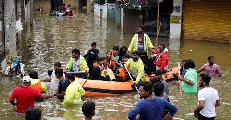 ভারতে বন্যায় কমপক্ষে ৪০ মৃত্যু, ফসলের ব্যাপক ক্ষয়ক্ষতি