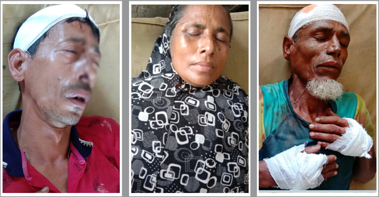 জমি নিয়ে বিরোধ, একই পরিবারের ৫ জনকে কুপিয়ে জখম