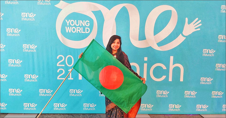 আন্তর্জাতিক সম্মেলনে বাংলাদেশের পতাকা বহন করলেন ইশরাত ইরিনা