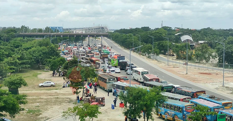ঢাকা-মাওয়া এক্সপ্রেসওয়েতে ৩ কিমি গাড়ির সারি