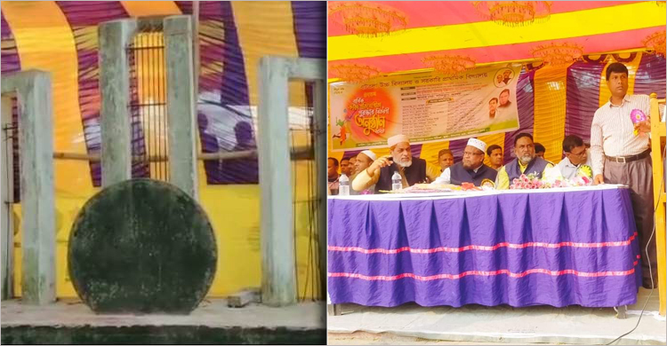 শহীদ মিনারে সদলবলে জুতা পায়ে সংসদ সদস্য