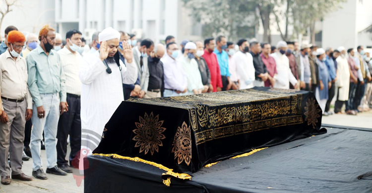 জাতীয় প্রেসক্লাবে সৈয়দ আবুল মকসুদের জানাজা