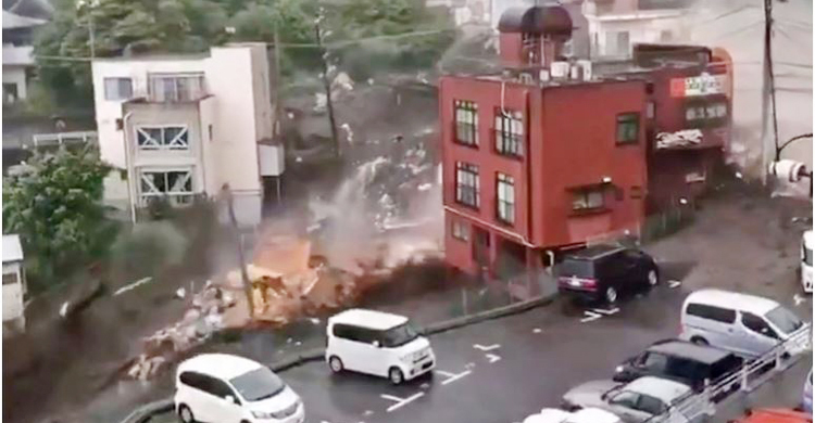 20 reported missing after heavy rains trigger landslide in Japan