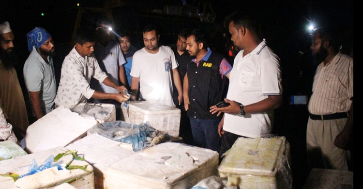 যশোরে দুই টন চিংড়িতে জেলি, আড়াই লাখ টাকা জরিমানা