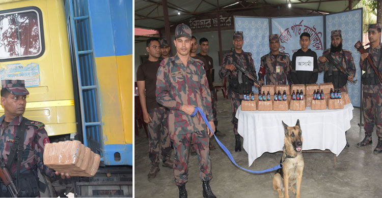 কুকুর বের করে দিল লুকিয়ে রাখা ফেনসিডিল