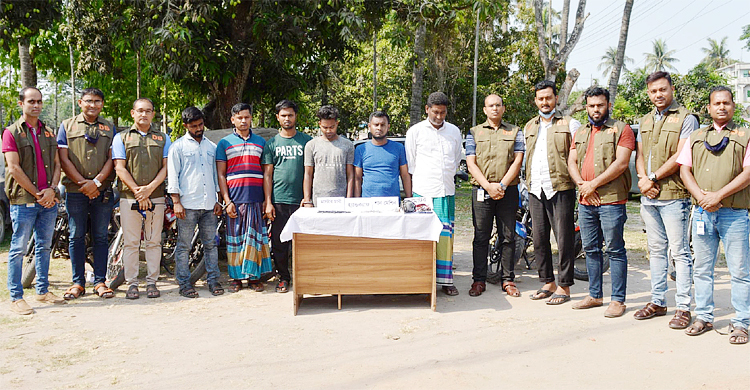 আন্তঃজেলা মোটরসাইকেল চোর চক্রের ৬ সদস্য আটক