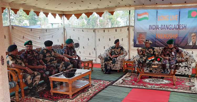 ঝিনাইদহ সীমান্তে বিজিবি-বিএসএফের সেক্টর কমান্ডার পর্যায়ে বৈঠক