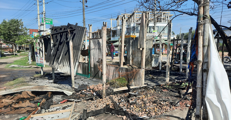 ঝিনাইদহে আ&rsquo;লীগ কার্যালয়ে দুর্বৃত্তের আগুন