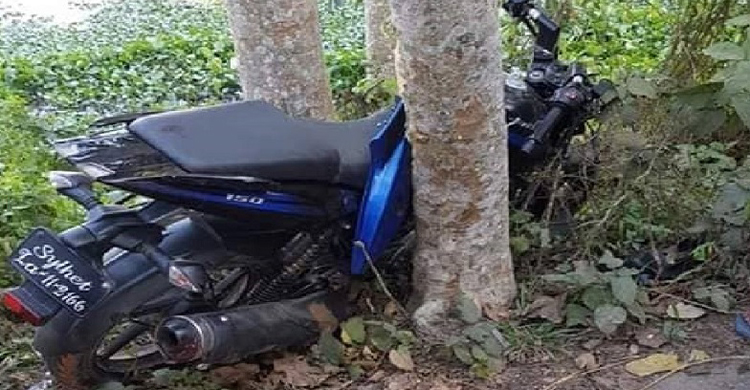 গাছে ধাক্কা লেগে মোটরসাইকেলের দুই আরোহী নিহত